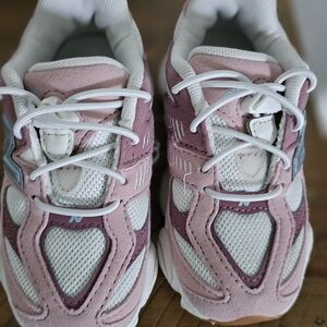 New Balance Pink and White Sneakers with Breathable Mesh